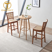 Chaise de salle à manger en bois massif, structure entièrement en bois, sans rembourrage, chaise en bois pour la maison et les restaurants