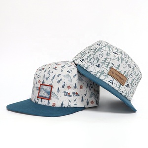Gorra <span class=keywords><strong>de</strong></span> 5 Paneles para <span class=keywords><strong>Mujer</strong></span> con Parche <span class=keywords><strong>de</strong></span> <span class=keywords><strong>Cuero</strong></span> Personalizado con Logotipo <span class=keywords><strong>de</strong></span> Estación <span class=keywords><strong>de</strong></span> Esquí, Parche Tejido con Estampado, Visera Plana, Ideal para Senderismo y Camping al Aire Libre - Product Image 2