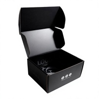 Boîte de rangement pliable haut de gamme, recyclable et étanche, boîte d'expédition en carton ondulé personnalisée avec impression UV et logo sur mesure