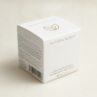 Boîte à fermeture automatique en papier texturé personnalisé, emballage en feuille holographique pour crème cosmétique, marque privée OEM