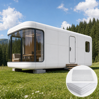 Panneau stratifié en tissu alvéolaire PP ignifuge pour les fabricants de maisons capsules, pour les murs intérieurs