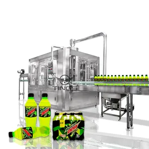 Carbonated Soft Drinks Turnkey Plant 0.5L-2L Water Plastic Bottle Filling Machine 6000BPH 8000BPH Production Line