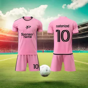 2024定制男子足球球衣套装优质泰国运动服，带可定制标志和队名休闲风格制服