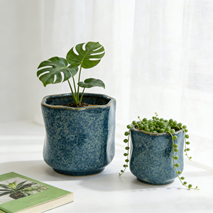 Personnalisation professionnelle de grands pots de plantes en céramique, ensembles de petits pots de fleurs en céramique pour fleurs décoratives - Product Image 1