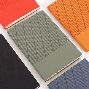 Carnets de notes A5 en cuir PU pour professionnels, avec feuilles mobiles, journal de bord d'affaires, personnalisable avec LOGO – Vente en gros - Product Image 3