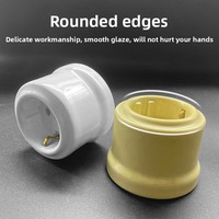 Support de lampe en céramique sur mesure, à douille évasée, pour lampe d'élevage/chauffage, base isolante résistante aux hautes températures pour usage domestique