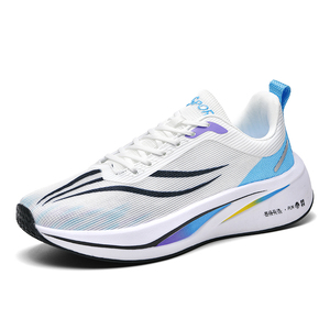 Zapatillas de running casuales para hombre, de nueva tendencia, ligeras, con cordones, placa de carbono, rebote, transpirables, de malla, para parejas - Product Image 4