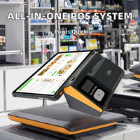 Terminal de point de vente portable Xincode 80 mm avec imprimante thermique NFC, scanner et connectivité USB, Android Octa-Core, caisse enregistreuse