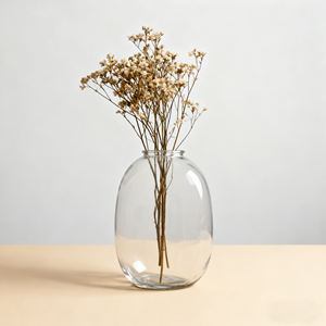 <span class=keywords><strong>Vase</strong></span> en <span class=keywords><strong>plastique</strong></span> ovale pour fleurs, décoration d'intérieur - Product Image 1