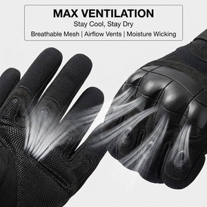 <span class=keywords><strong>Gants</strong></span> de cyclisme tactiques avec protection des articulations, antidérapants, respirants, en maille, compatibles écran tactile pour <span class=keywords><strong>VTT</strong></span> et moto - Product Image 3