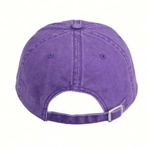 Casquettes de baseball délavées en coton vintage non structurées, couleur unie, avec logo personnalisé, pour la vente en gros - Product Image 3
