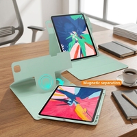 Étui Folio Magnétique Détachable en PU et Acrylique pour Tablette iPad 7/8/9 Gen Air3 Pro 10.5 Kindle 25x20