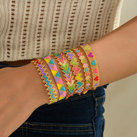 Bracelets en perles de Miyuki en plastique tissés ethniques bohèmes unisexes à la mode, vente chaude de l'été, bijoux de haute qualité