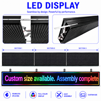 Letrero Publicitario LED Programable a Todo Color en Oferta, Pantalla LED Interior con Mensajes Desplazables