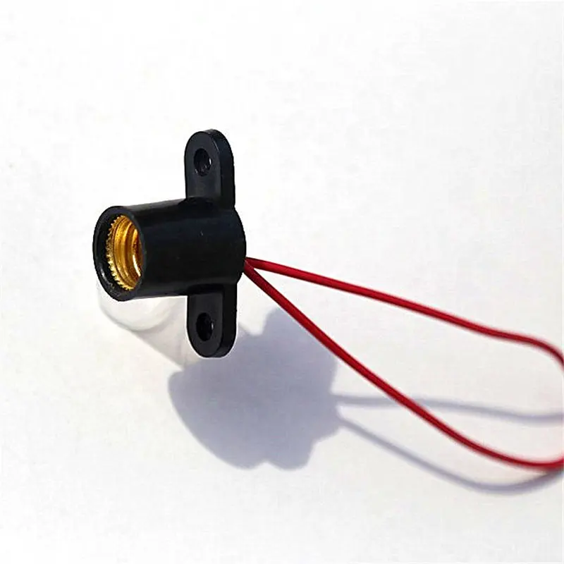 Маленький светильник E14 из черного пластика с медной нитью, держатель для лампы E14