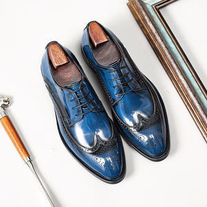 Chaussures élégantes à bout pointu en cuir de vachette pleine fleur, à enfiler, avec semelle intérieure rembourrée, doublure imperméable et respirante, pour hommes, pour événements formels et entretiens - Product Image 5