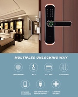 Kunci Pintu Digital Sidik Jari Elektronik Wifi Smart Home Tuya Ttlock App, Kunci Pintu Sidik Jari, Data Entri Keamanan Rumah Dari Rumah