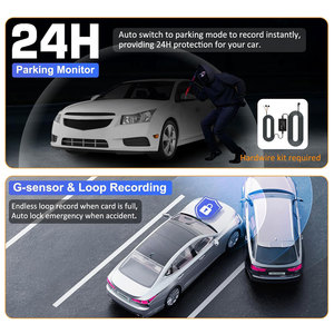 10 inch 3 máy ảnh gương Dash Cam Wifi phía sau xem xe máy ảnh phía trước 1080p và phía sau 720p bên trong 720ptouch màn hình tầm nhìn ban đêm - Product Image 6