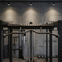 Barre de traction multi-prise en W pour montage sur rack, barre de traction robuste pour entraînement de force des lombaires, des bras et des épaules