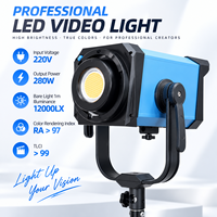 Lumière vidéo LED COB 260W, 2700-6500K, bicolore, lumière de remplissage de studio, CRI élevé Ra 98, durée de vie longue de 50 000 heures
