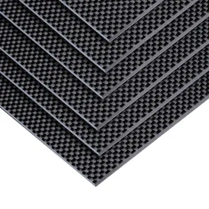 Source Factory 3K 100% Full Carbon Fiber Sheet Twill Glossy Forged Plate High Quality Customized Size And Thickness