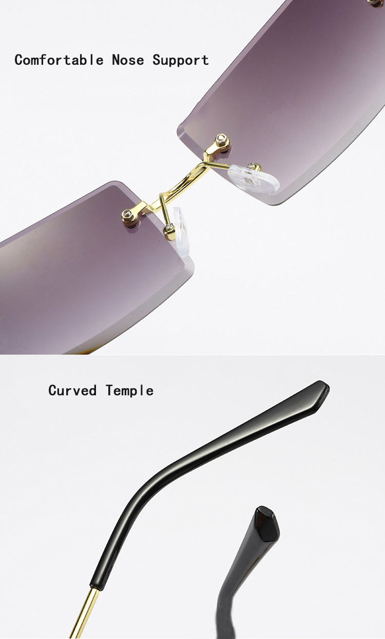 Donna Occhiali Da Sole Quadrati Moda Trendy Minimalista Sottile Telaio UV 400