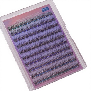 Handmade Pre-glue Lashes New Type 10 Rows Easy Application Eyelashes Reusable 2-3 Times Lash Clusters - Product Image 3