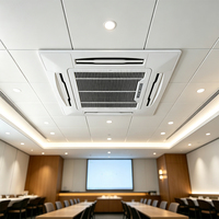 Unit Fan Coil Premium Fancoil Heat Pump 4 Pipa untuk Peralatan Pendingin Udara Sentral Pusat Perbelanjaan