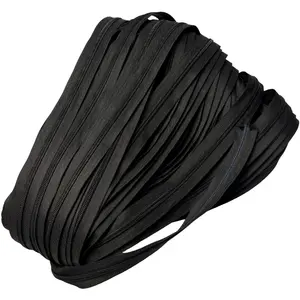 Lot Of Order Suitcase Bag Coil Zipper Tape Size 5 Black Zip Chain