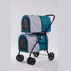 Hot Bán Hai Lớp Pet Có Thể Gập Lại Dog Cat Lồng Chạy Bộ Xe Đẩy Thích Hợp Cho Nhỏ/Vật Nuôi Vừa - Product Image 6