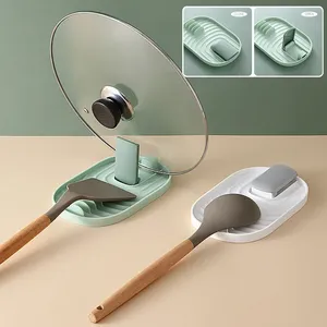 Multifunction Ladle Spoon Rest Holder Utensil Organizer Spatula Holder Racks Pot Lid <b>Storage</b> Pad <b>Kitchen</b> <b>Storage</b> Shelf Plastic - Product Image 1