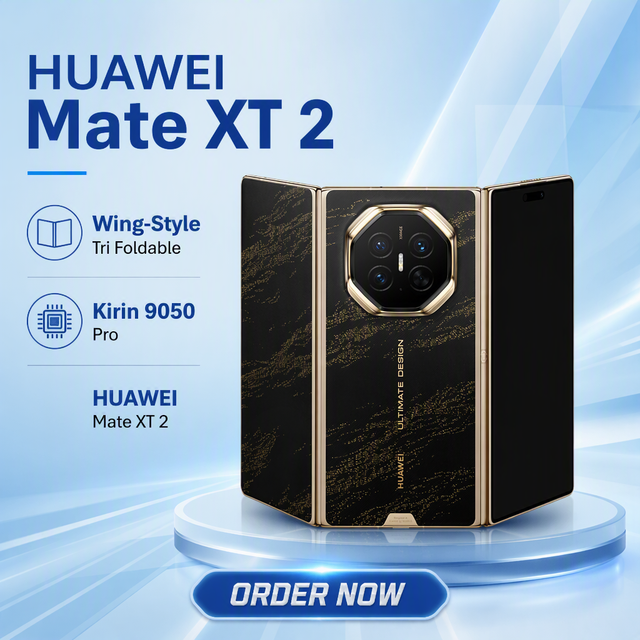 Original Mate XT ULTIMATE DESIGN 5G Three-fold Screen Phone with HarmonyOS 4.2 Kirin9010 5600mAh 10.2''