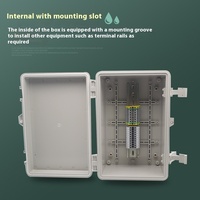 Boîtier de distribution étanche IP66 en ABS 150x100x40mm Mibo MK, boîtier électronique extérieur verrouillable en plastique à fixation par boucle