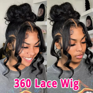 Pelucas Frontales de Encaje sin Pegamento con Cutícula Alineada al por Mayor, Peluca de Cabello Humano 100% Pre-arrancada con Ondas al Agua, Peluca de Encaje 360 de Cabello Humano - Product Image 2