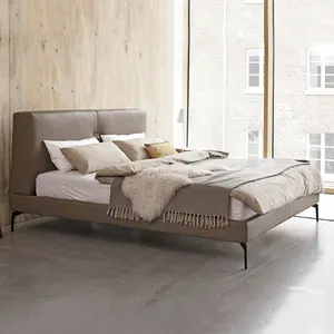 홈 북유럽 사용자 정의 프로젝트 스칸디나비아 가구 나무 현대 3 인용 침실 가구 세트 현대 더블 침대