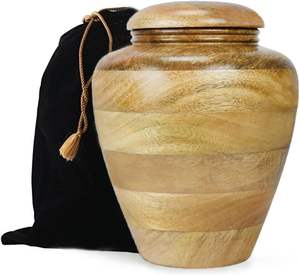 โกศศพโลหะดีไซน์ทันสมัยขนาดเล็ก ทำด้วยมือ สีตามสั่ง ผิวด้าน รูปทรงกระบอก แจกันตั้งโต๊ะ 7.5 นิ้ว สไตล์โบราณ - Product Image 2