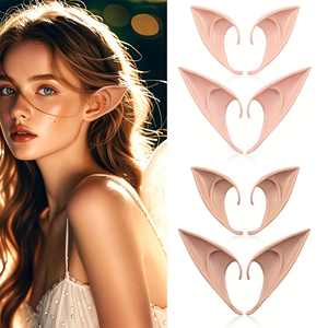Vente en gros d'oreilles de fée, de pixie et d'elfe pour cosplay, oreilles pointues douces, oreilles d'elfe pour mascarade, oreilles de vampire, accessoires de maquillage pour Halloween - Product Image 1