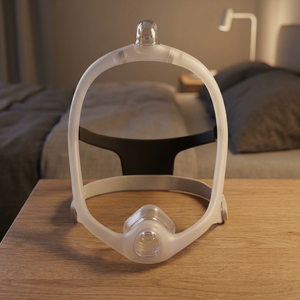 Masque facial complet Medikonnect, coussin confortable, sangle réglable, réutilisable, dimensions 255 mm, durée de conservation de 2 ans, fabriqué en Inde - Product Image 2