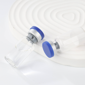 Frascos de Vidrio para Almacenamiento de Cosméticos Equipados con Tapas Azules Abatibles |   Suministro Masivo de Polvo Liofilizado y Frascos de Suero de Belleza - Product Image 3