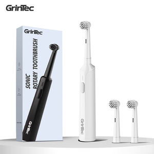 Brosse à dents électrique Grintec, poils ronds 3D, bouton marche/arrêt facile, minuterie 30s, type C - Product Image 1