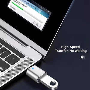 Adaptateur USB-C vers USB OTG en alliage de zinc pour ordinateurs portables, compatible Thunderbolt 4/3, iPhone 16/15, <span class=keywords><strong>MacBook</strong></span> <span class=keywords><strong>Pro</strong></span>, pour S24, iPad - Product Image 2