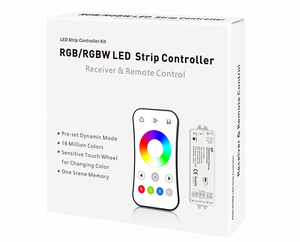 SKYDANCE 12-24V RGB RGBW RF <span class=keywords><strong>LED</strong></span> Contrôleur + Télécommande 4 canaux Gradateur pour le contrôle de l'éclairage <span class=keywords><strong>led</strong></span> bande ensemble - Product Image 3