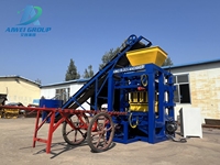 Machine Semi-Automatique QT4-24 de Fabrication de Briques Creuses en Béton, Ligne de Production de Pavés et Blocs Pleins de Ciment pour l'Afrique, Machine Très Demandée