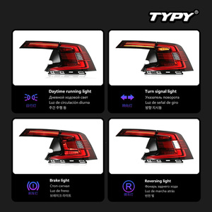 Conjunto de luces traseras TYPY para Volvo S90 2016-2020, actualización a nuevas luces LED de circulación diurna y direccionales secuenciales - Product Image 4