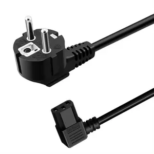 VDE Standard 10 A 16 A 220 V Kleeblatt-Hauptleiterkabel CEE 7/7 Stecker für IEC C5 Ac-Leiterkabel für Laptop Projektor Fernseher