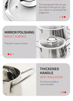 Peralatan Memasak Set Peralatan Masak Casserole Peralatan Dapur Stainless Steel Ollas Set Panci Masak Set Panci dan Wajan