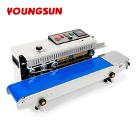 YOUNGSUN Machine à sceller les sachets en continu horizontal automatique Scellant pour film plastique Scellant à bande continue