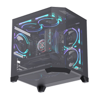 ALSEYE High Quality Computer Case Ocean-3-B Black Color PC Case With Glass Window