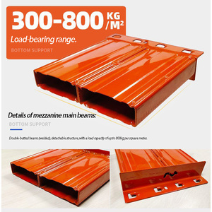פלטפורמת פלדה מותאמת אישית mzzanine מתפרשת חובה כבדה עמיד עבור מסחר אלקטרוני מחסנים שטח כפול-חיסכון - Product Image 2