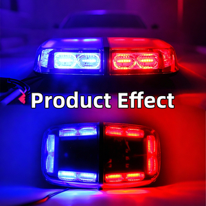 Feu de signalisation LED multifonctionnel pour extérieur, étanche, à adsorption magnétique, pour toit, balise de patrouille, lampe de sécurité routière - Product Image 3